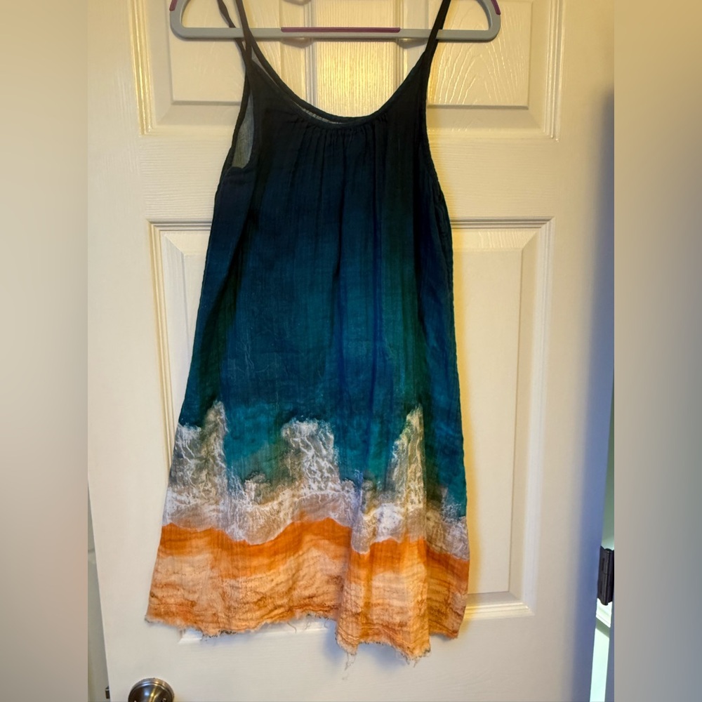 Natural Life Ocean Vibes-Teal and Navy sundress - XS/S - Picture 2 of 8